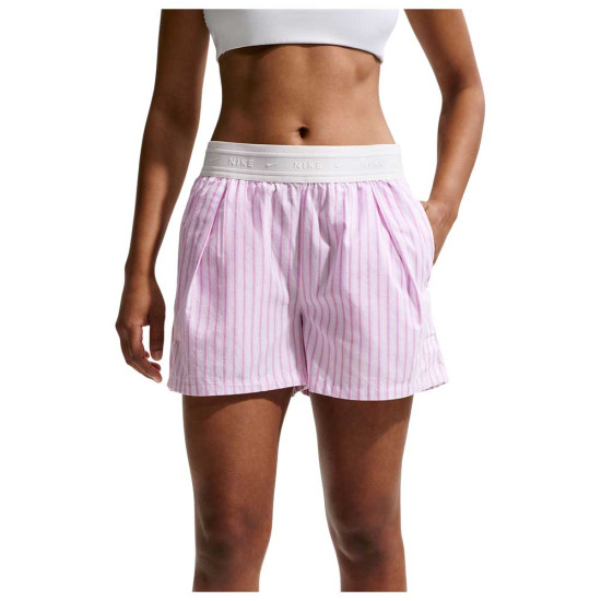 Nike Γυναικείο σορτς Sportswear Chill Poplin Loose Striped Shorts